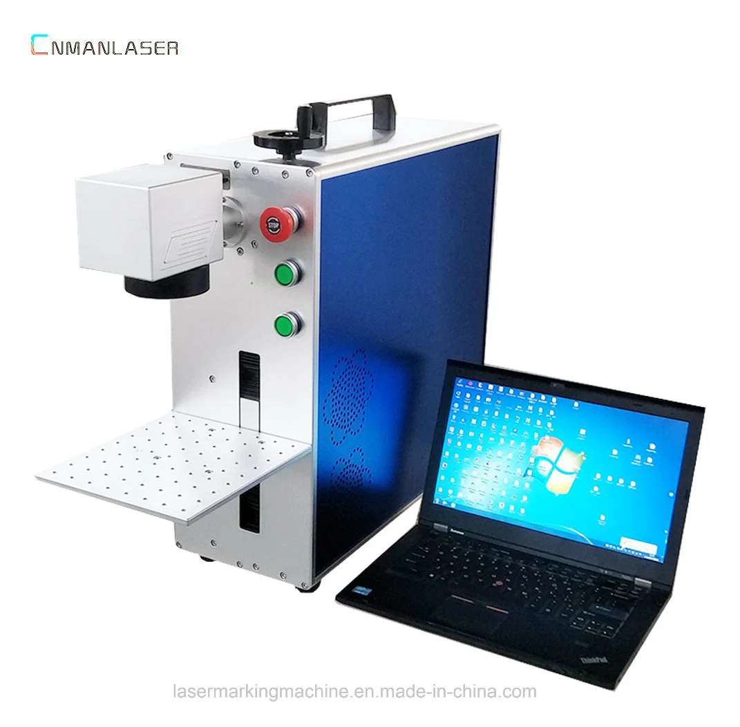 Tipo de portátil 20W 30W Data de logotipo equipamento de marcação a Laser de fibra