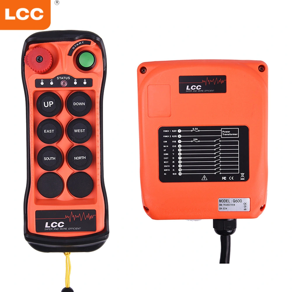 Lcc Q600 One Transmitter One Receiver Alpha Air Pump 6 Button Remote Control