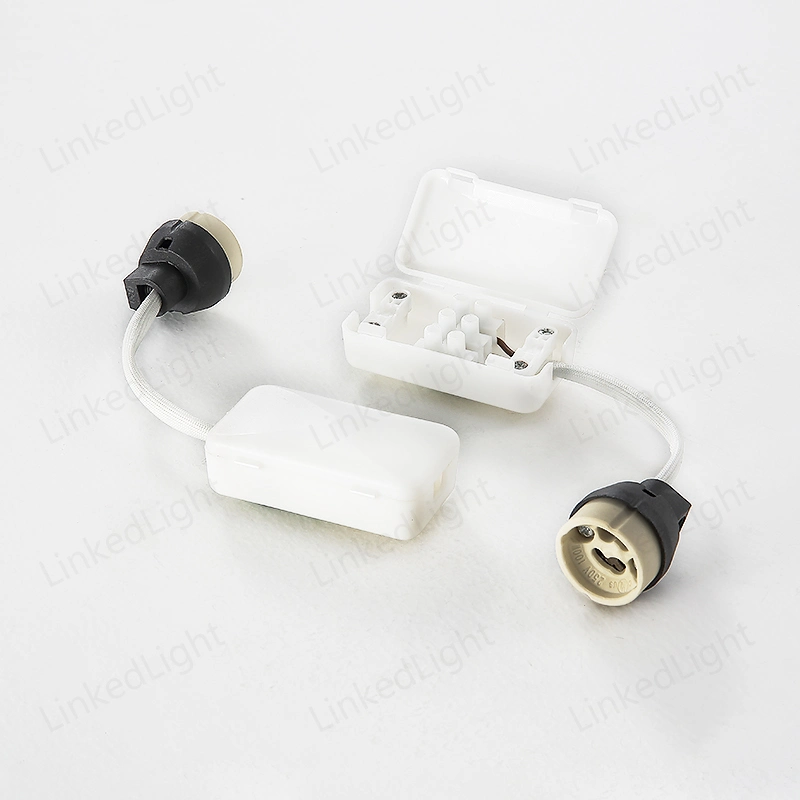 Câble de support d'ampoule GU10 et boîtier de plafonnier LED Connecteur de lampe