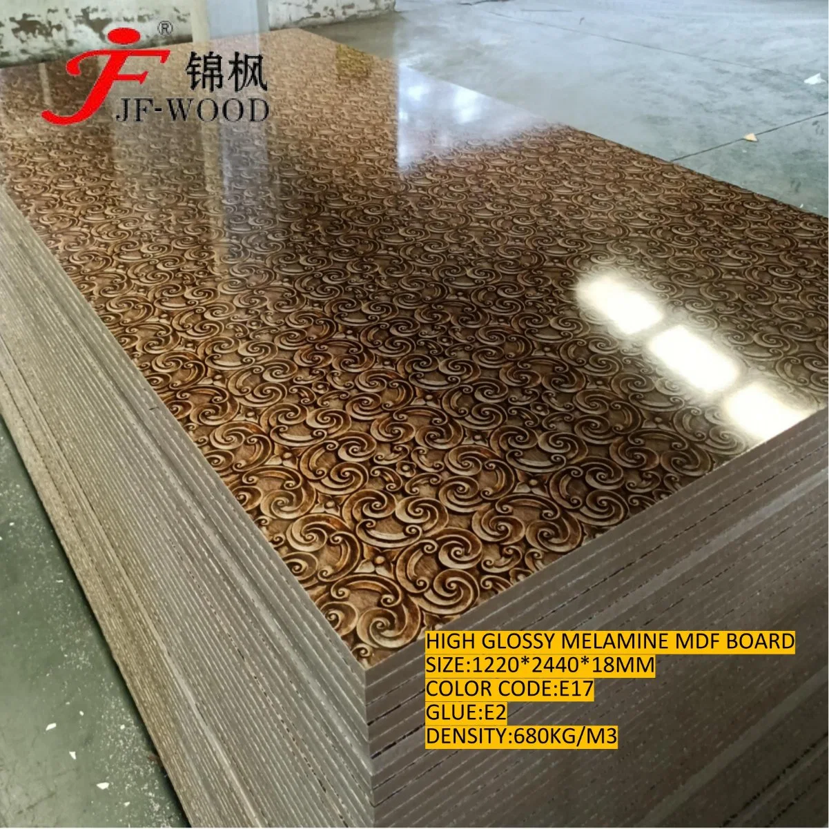 Laminated MDF Board High Glossy MDF Board