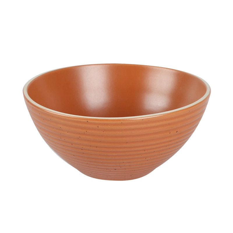 Gres Gris Glaze con punto de pulverización arroz Bowlv