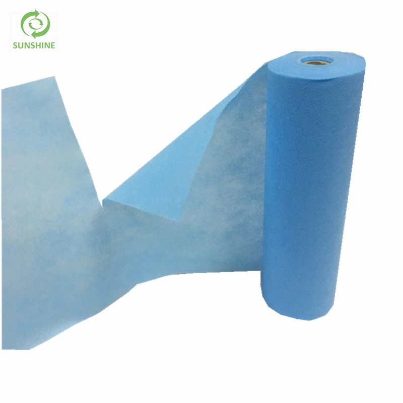 Blue Color Disposable Medical Bedsheet Perforated Bedsheet Fabric