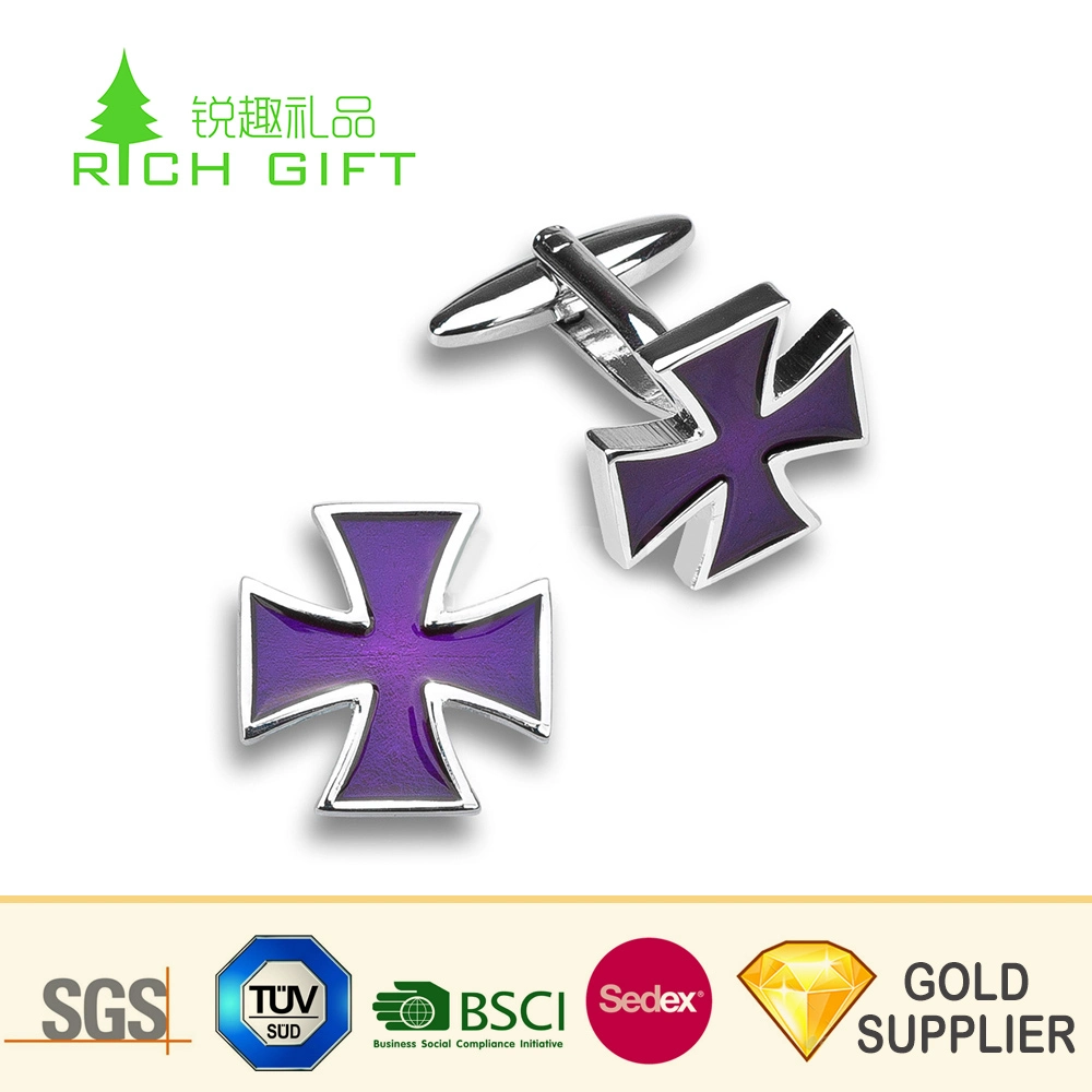 China Manufacturer Custom Blank Metal Stainless Steel Laser Engraving Logo Mens Cufflink with Gift Box