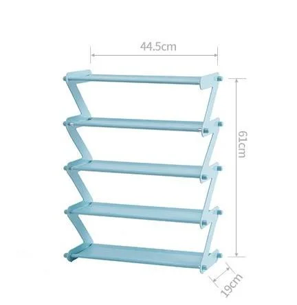 Luxury Holder Shelf Stand Plastic Z Shape Foldable Storage Organizer Shoe Rack