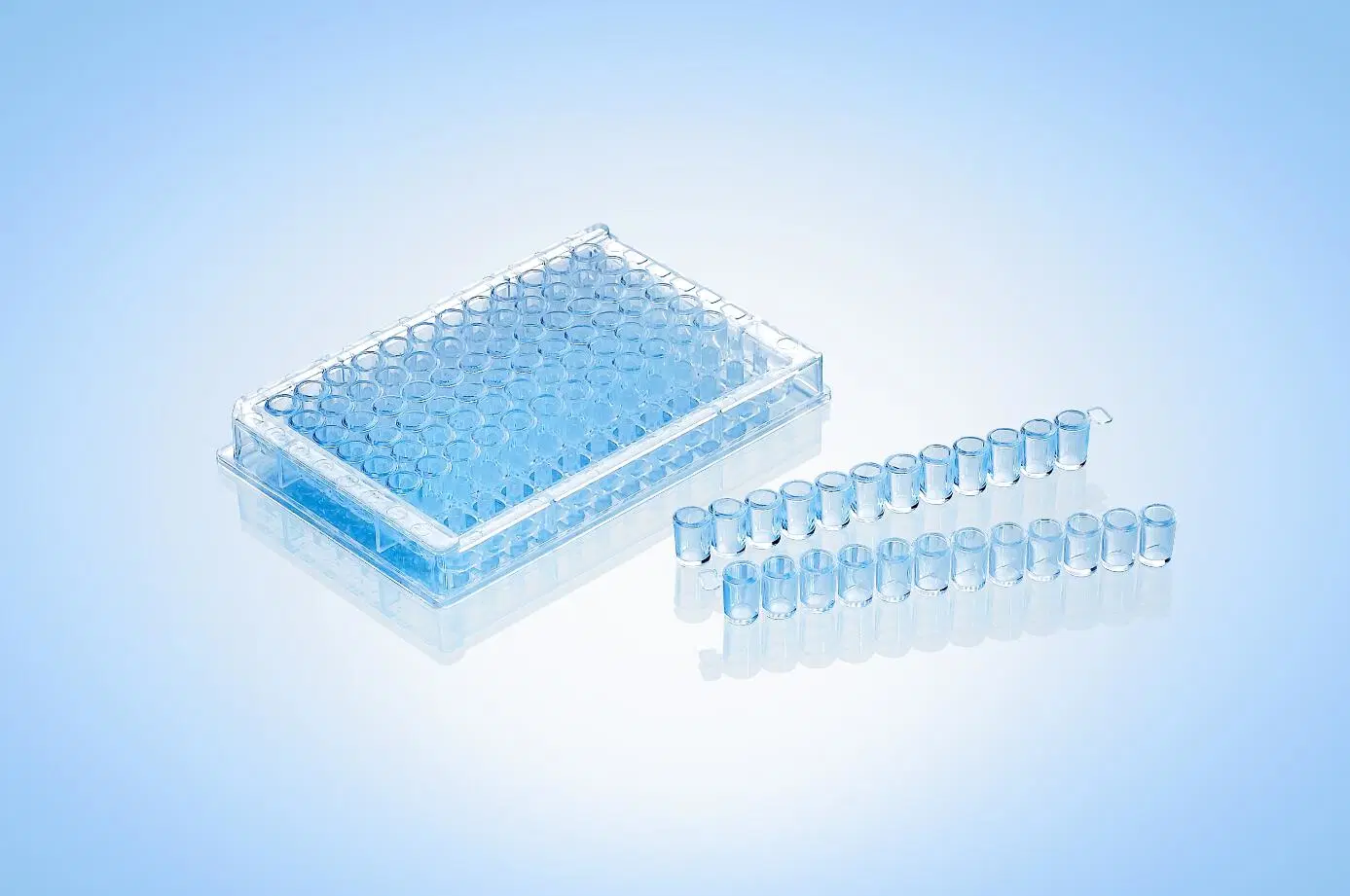 Detachable PCR Deep 96 Well Plate Cell Culture for 8 or 12 Wells