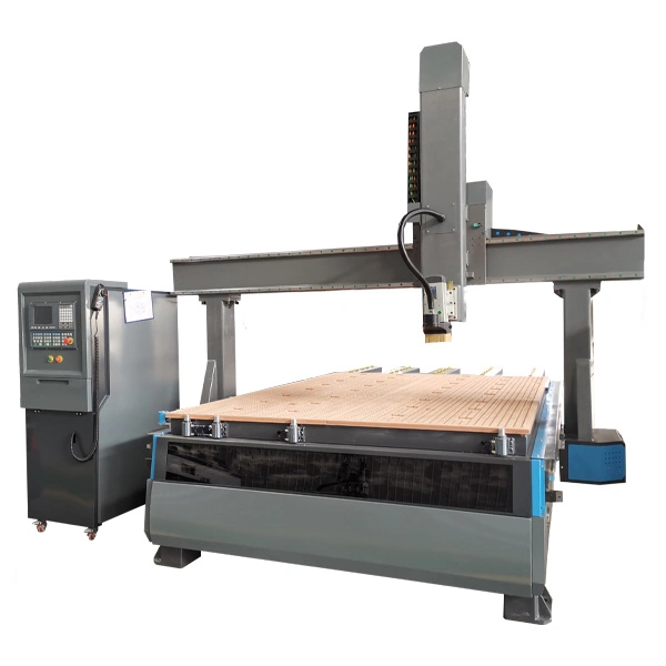 Cabezal giratorio 5 eje 180 grados CNC Router 1325 para Fabricación de moldes