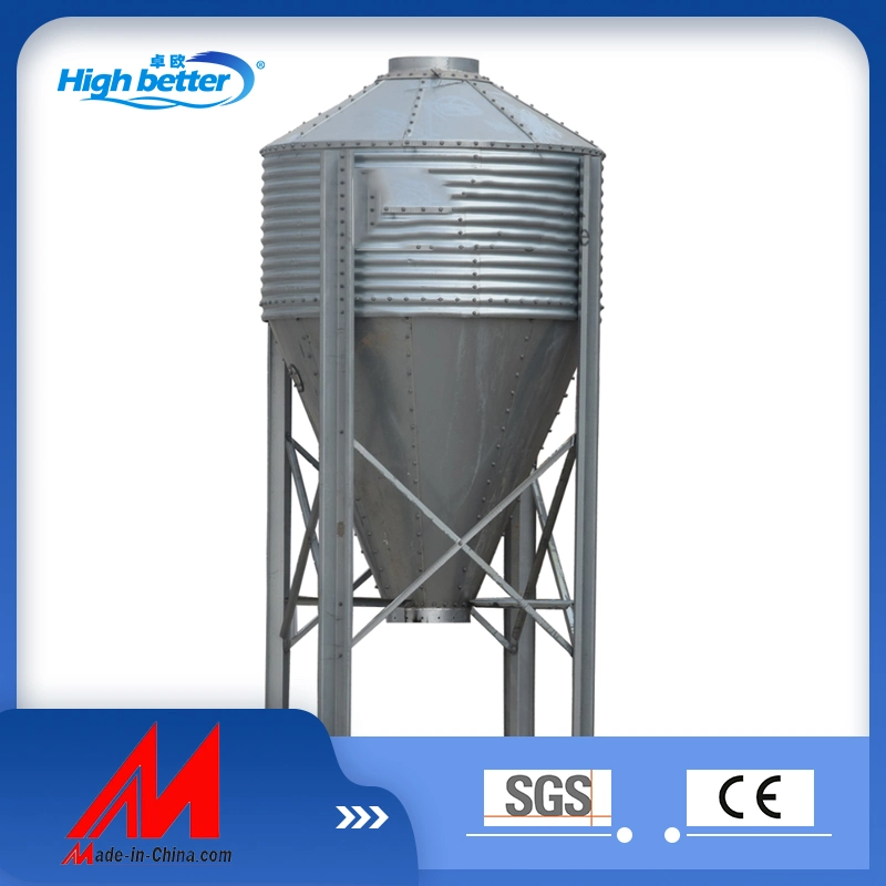 Directa de Fábrica china de galvanizado en caliente de gran capacidad Pollos Silo Silo de grano