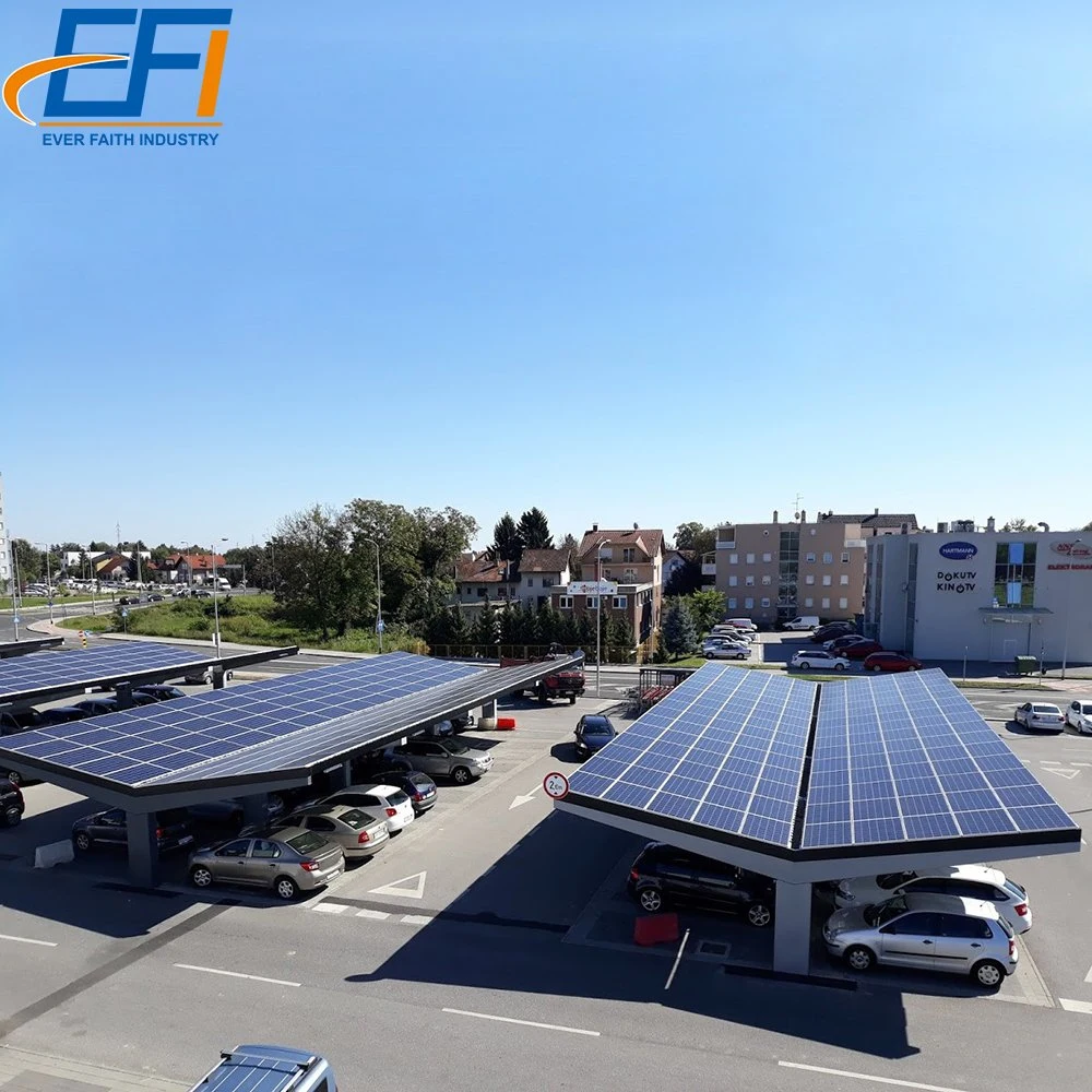 Panel Solar de aparcamientos de las estructuras de marcos y estructura de aluminio de la Caravana Solar cochera