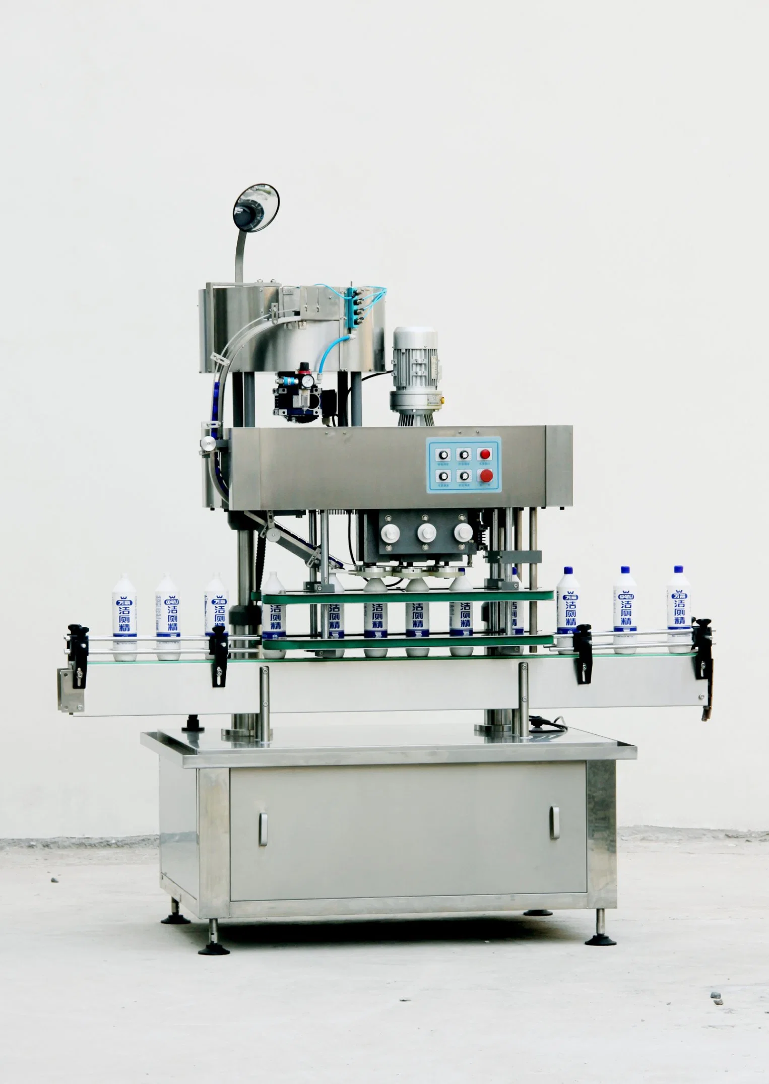 Auto Alcohol Disinfectant Spray Bottle Liquid Filling Capping Equipment with Factory Price Alcohol Chemical Bottle Liquid Filling Packing Machine