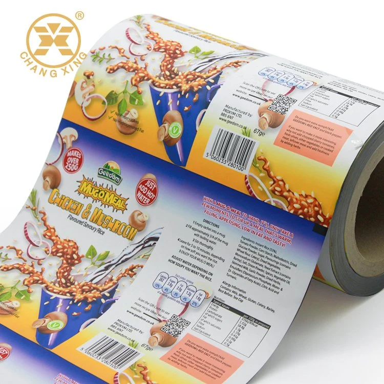 Food Grade Aluminum Laminated Material Roll Stock Film Foil Packaging for Instant Meal Powder