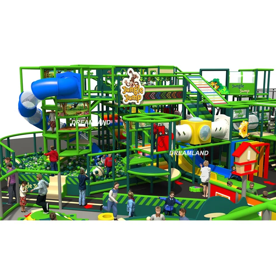 Jungle Gym personalizado grandes crianças comerciais plástico Equipamento interior playground Crianças