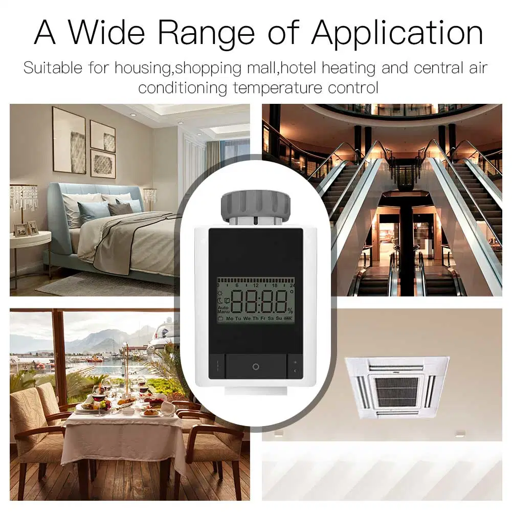 Échangeur de chaleur du radiateur Thermomètre de contrôle à distance le contrôleur de température de chauffage radiateur de chauffage Tuya Zigbee3.0