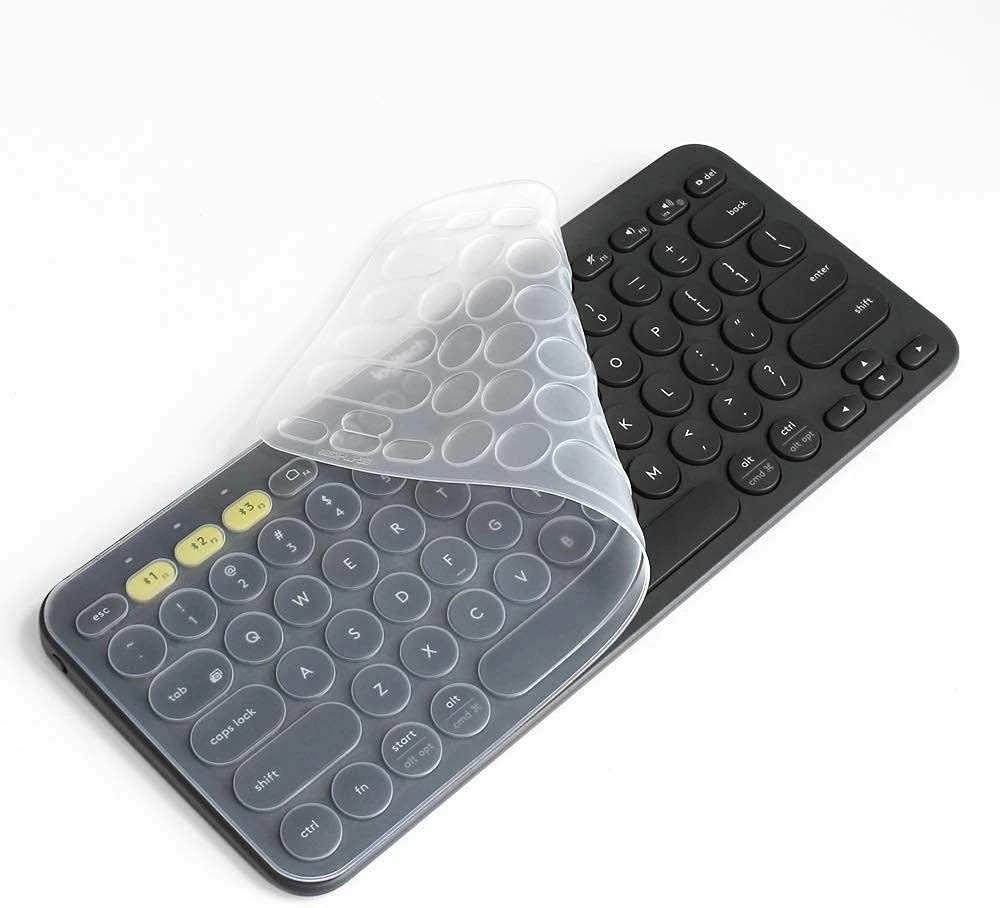 Silicone Keyboard Cover for Logitech Bluetooth Multi - Device Keyboard Cover K380 Ultra Thin Protective Skin