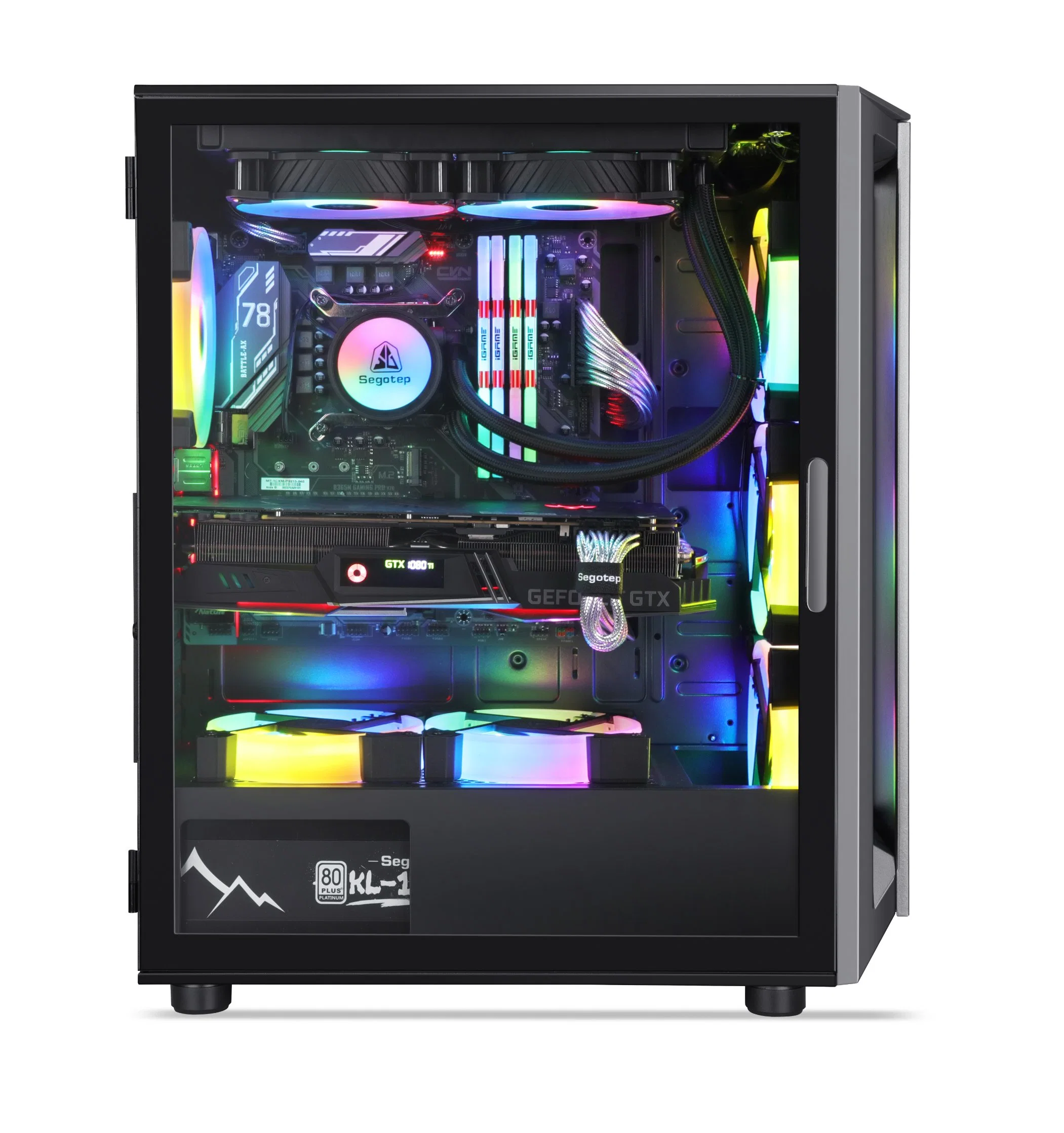 Segotep Gank 5, PC de jeu ATX CAS, USB3.0 et le type C