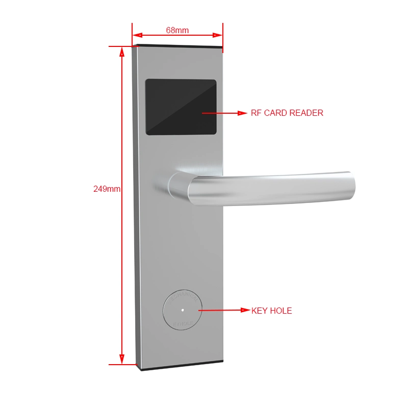 Um Graminho Europeu Eletrônico OEM CARTÃO RFID Hotel Sistema de fechadura de porta