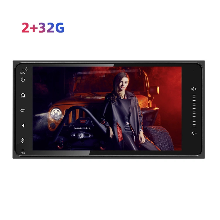 Factory Supply Hot Sales 2 DIN 7169 Car Android GPS Navigation Android 9.1 2+32GB WiFi Bt GPS Car Player