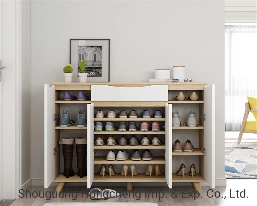 Modern Shoe Cabinet Particle Board Living Furniture