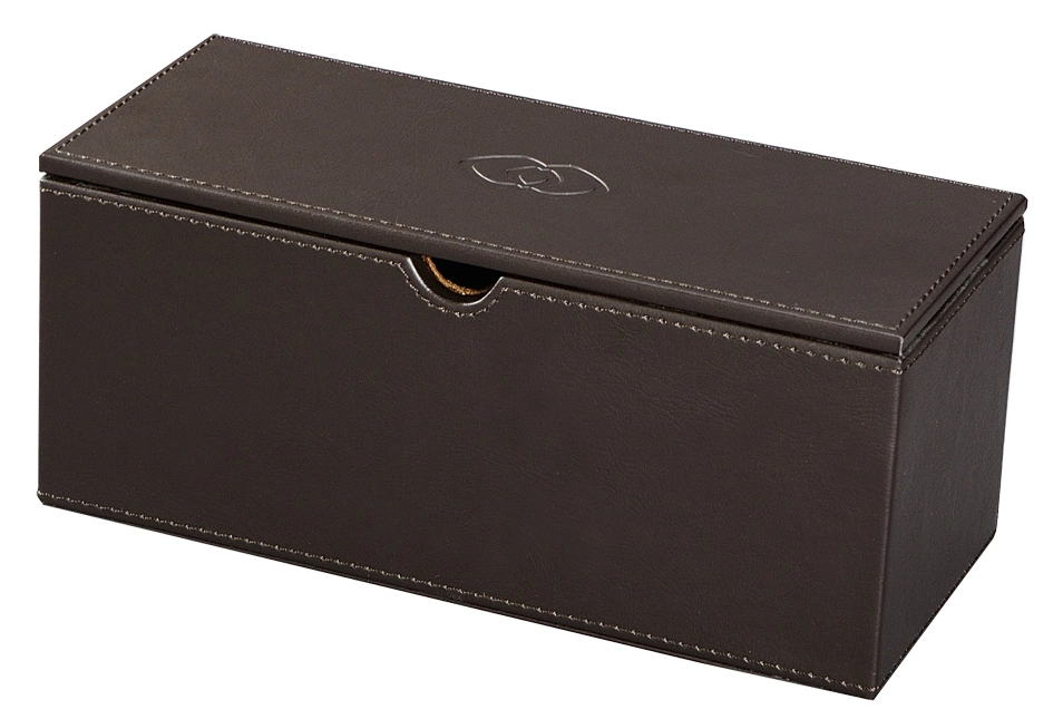 Border Coffee Leather Tea/Coffee Box