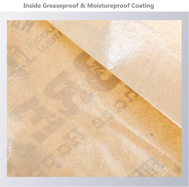 Blank Greaseproof Kraft Fast Food Burger Chicken Wrapping Paper