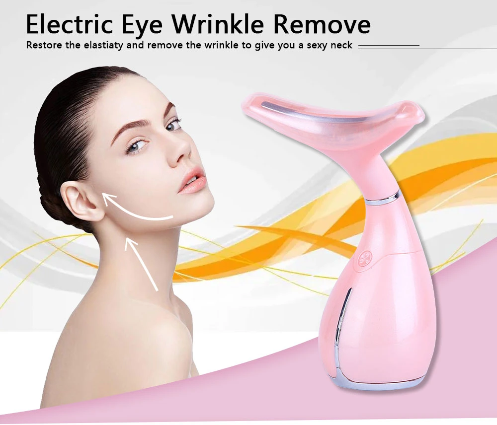 Neck Care Wrinkle Elimination Massager 3 Color Lights Massage Device Lift up Anti Wrinkle Machine