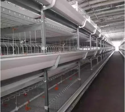 Geflügelfarm Ausrüstung Layer Chicken Cage 4 Tiers Manueller Broiler Hühnerkäfig