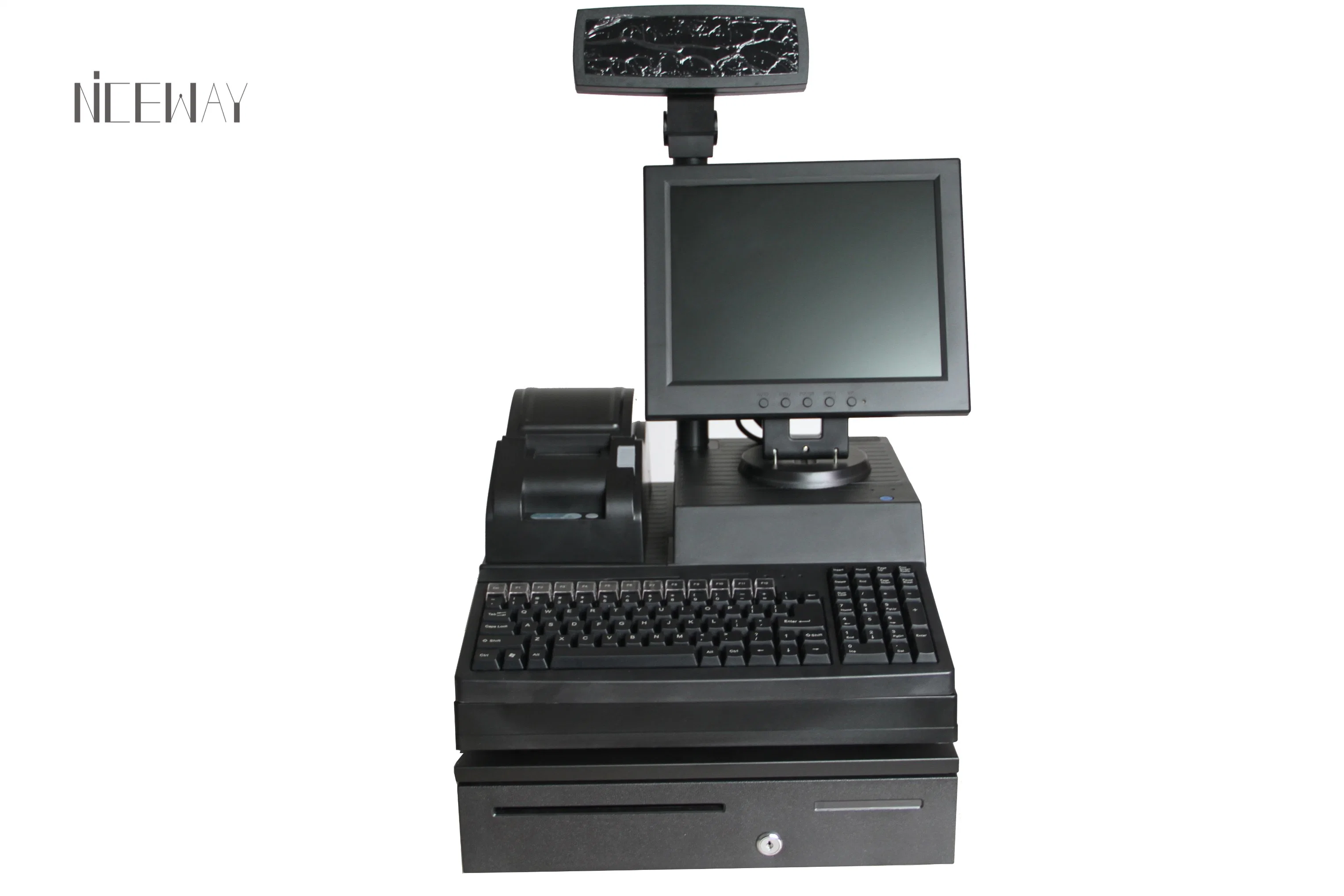 Traditional Complete Set Display POS System with Bill Printer Keyboard Cash Drawer