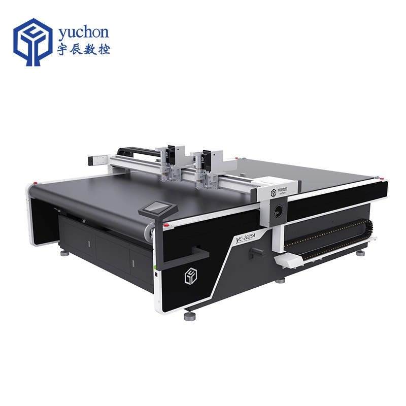 Yuchen CNC Hot Selling Good Quality Plastic Automatic Fabric Polyurethane Sponge Foam Engraving Leather Cutting Machine