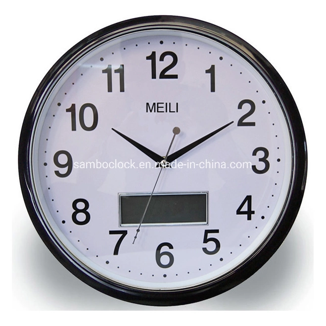 Meili Simple LCD Wall Clock Home Decoration Quartz Wall Clock