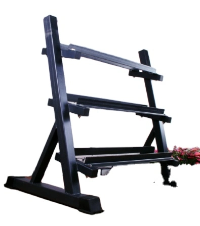 El levantamiento de pesas pesa Gimnasio Rack Utiliza negro pesa tres niveles de potencia la formación pesa Rack Rack