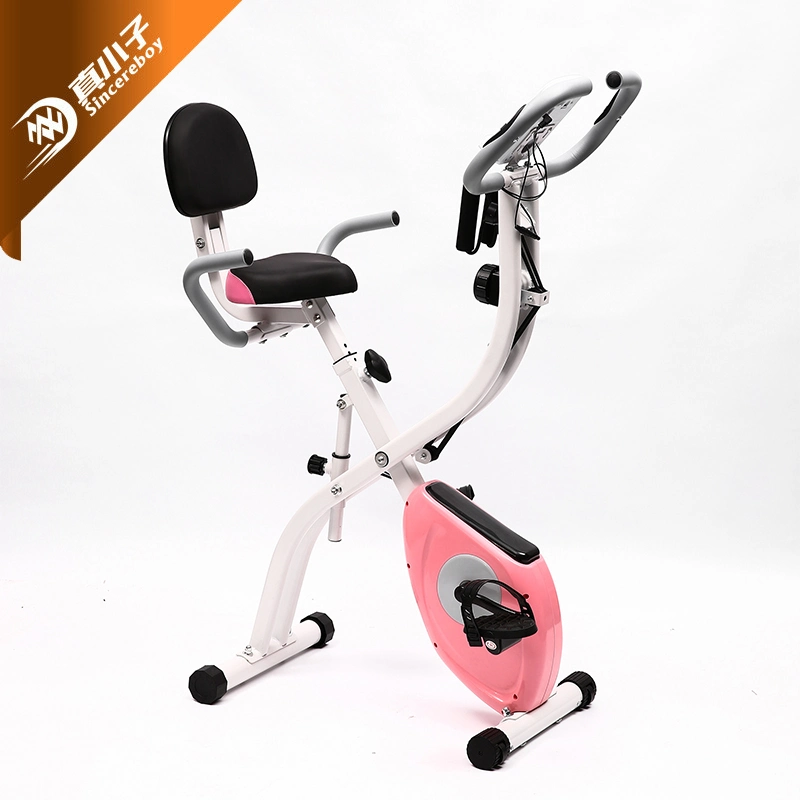 Plegable magnético Fitness bicicleta de ejercicio Interior estática X bicicleta