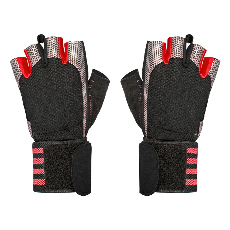 New Style Breathable and Anti-Skid Half Finger Fitness Weightlifting Riding Gloves