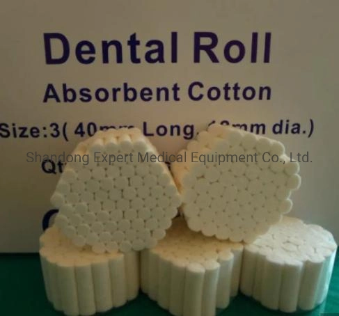 Factory Price Medical Equipment Wholesale/Supplier Disposable Medical Absorbent Dental Cotton Roll