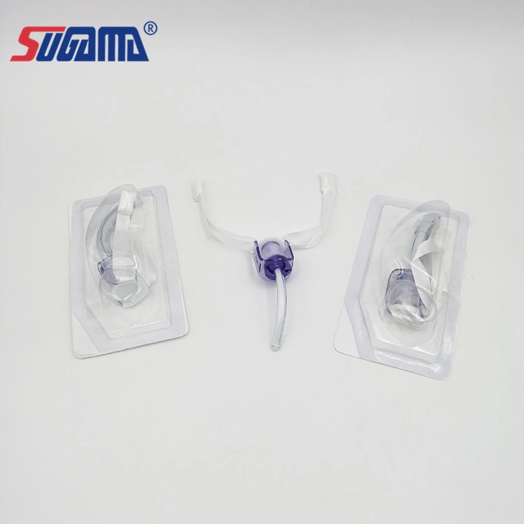 Medical Disposable PVC Uncuffed Holder Tracheotomy Tube in Hospital