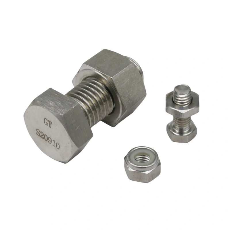 Factory Stock Stainless Steel 304 316 DIN931 Partial Half Thread Hex Bolt and Nut and Washer Three Combinations