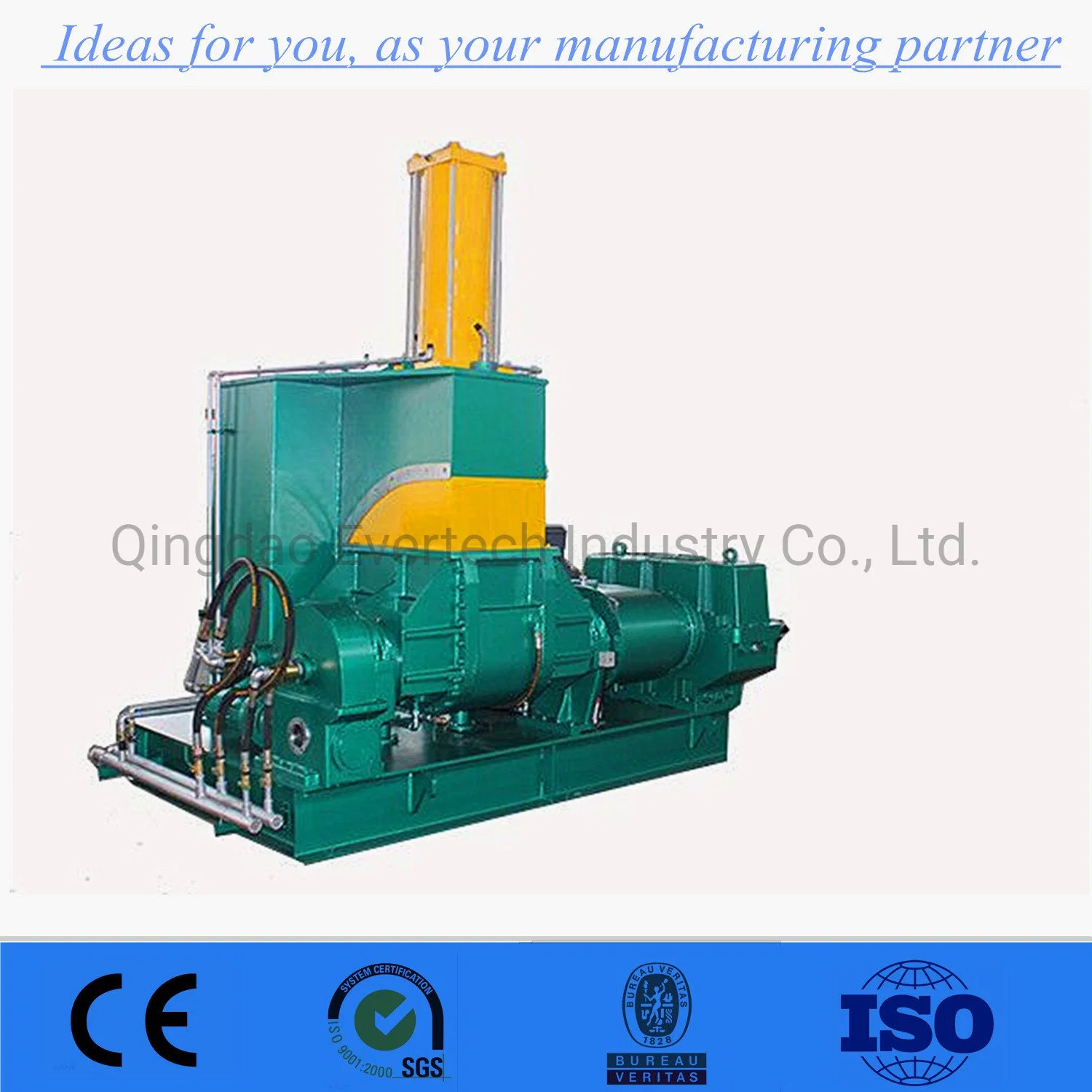 Back Door Feed Rubber Raw Materials Kneader Machine