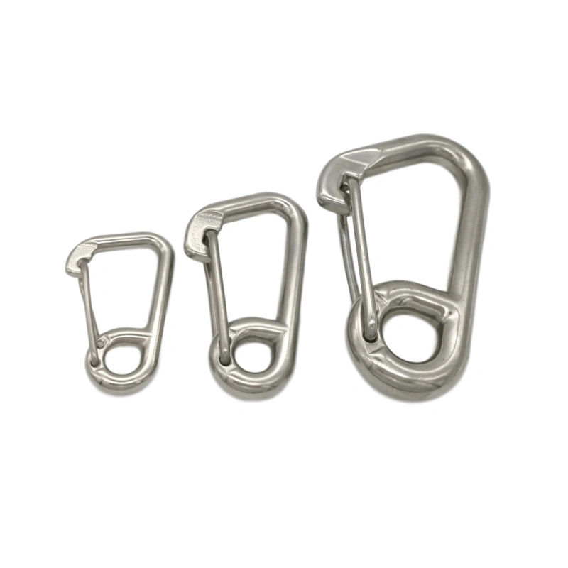 120mm Metal Stainless Steel Spring Marine Hardware Flat Snap Hook