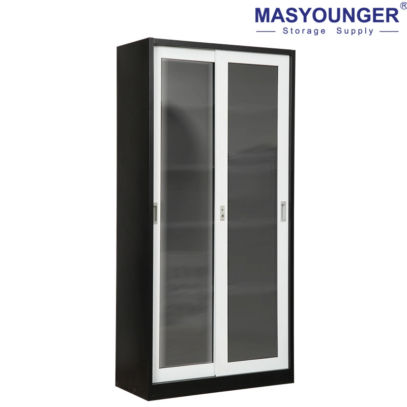 Office Used Metal Filing Cabinet Steel Furniture with Glass Doors