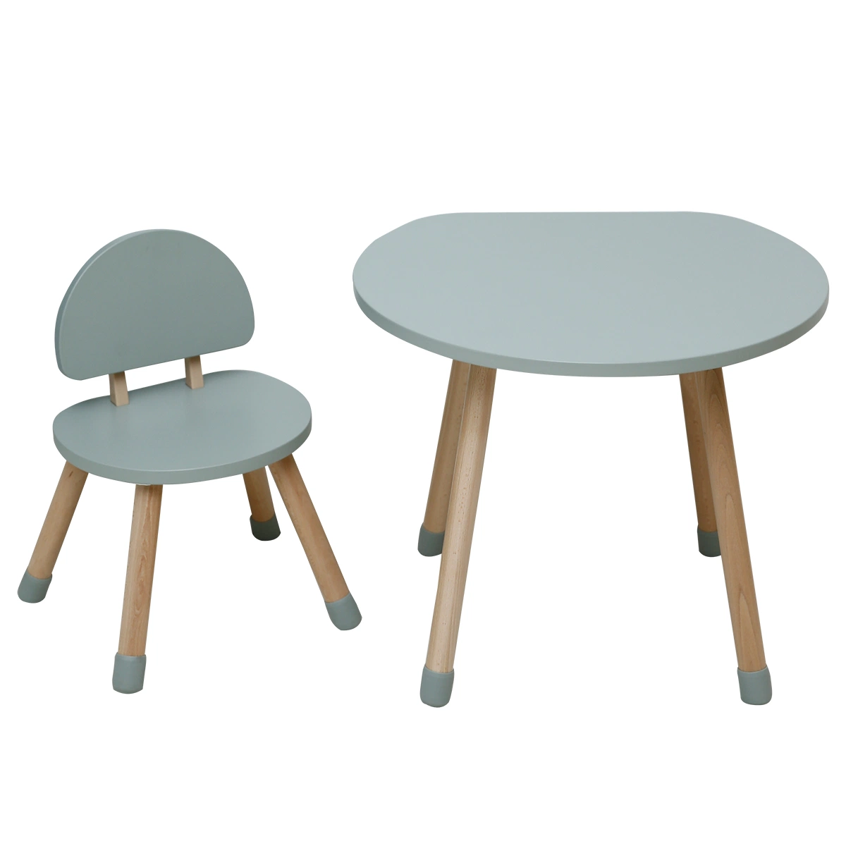 Новый стиль деревянные детей в форме гриба стол и стул набор детей дома школьной мебели