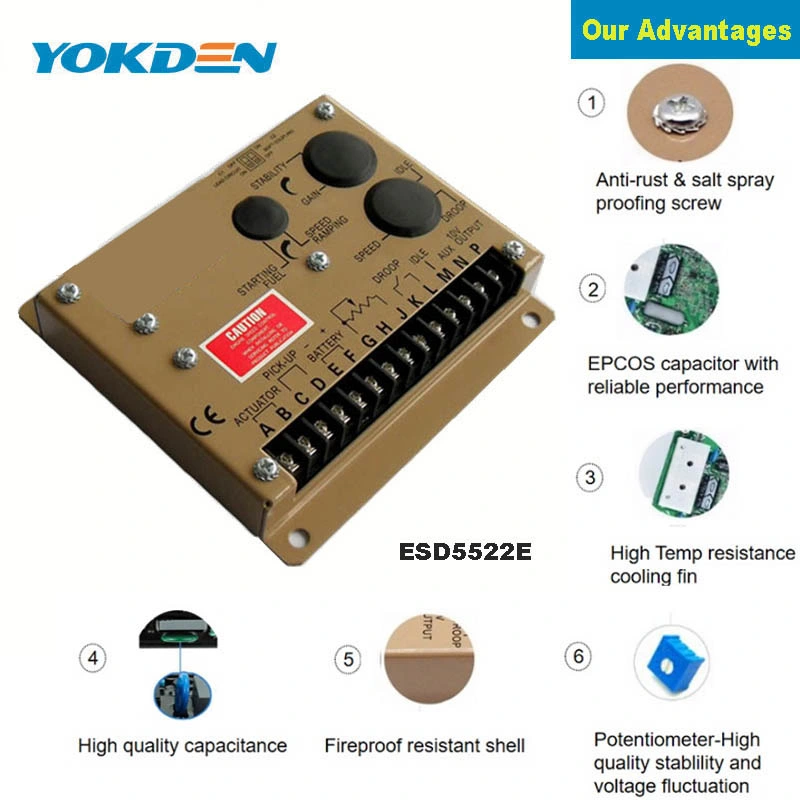 Diesel Generator Speed Governor Speed Control Unit ESD5522e