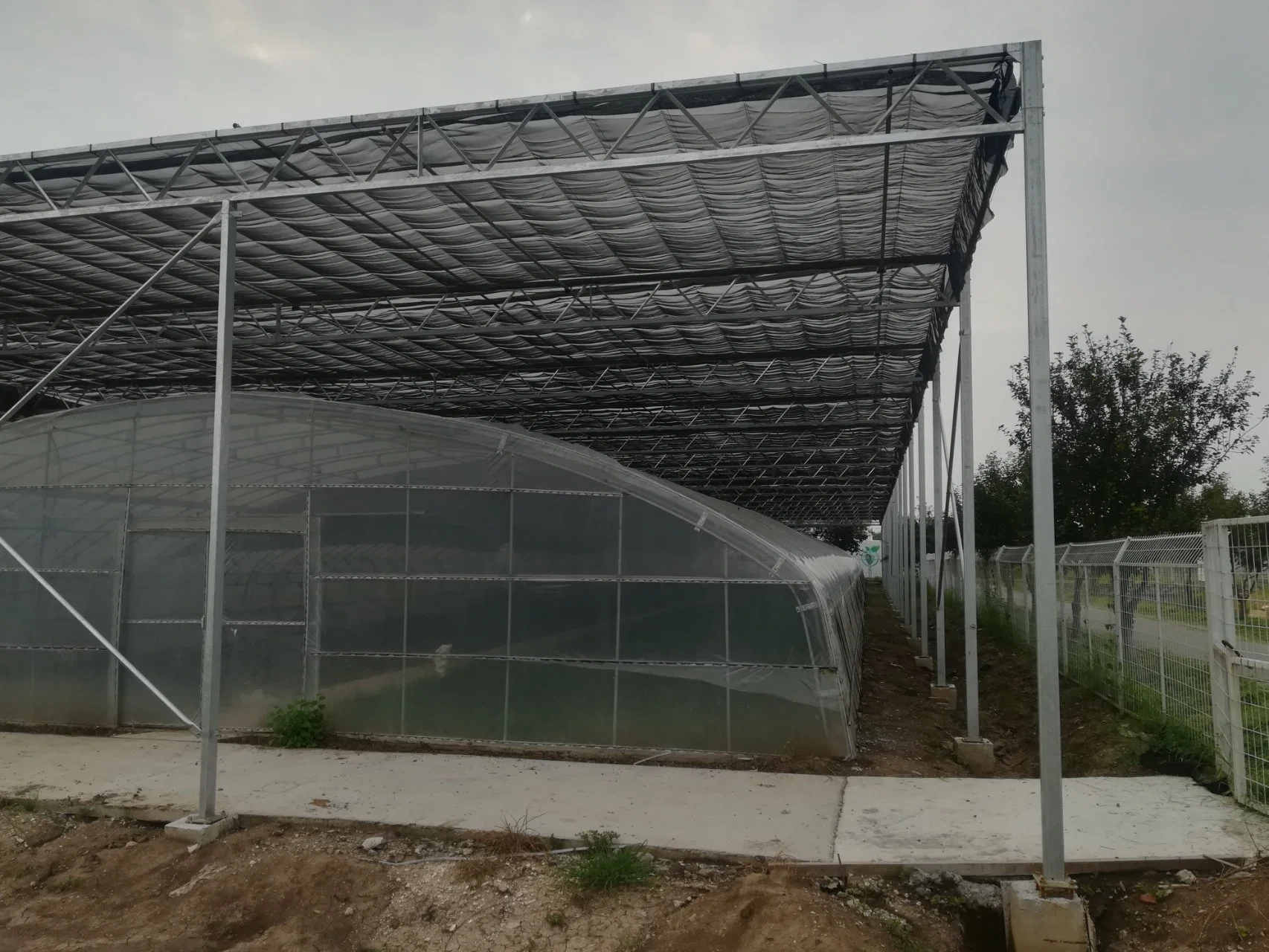 Multi-Span Agricultural Greenhouses Equipment Hydroponics System Sunshade Net/Sunshine