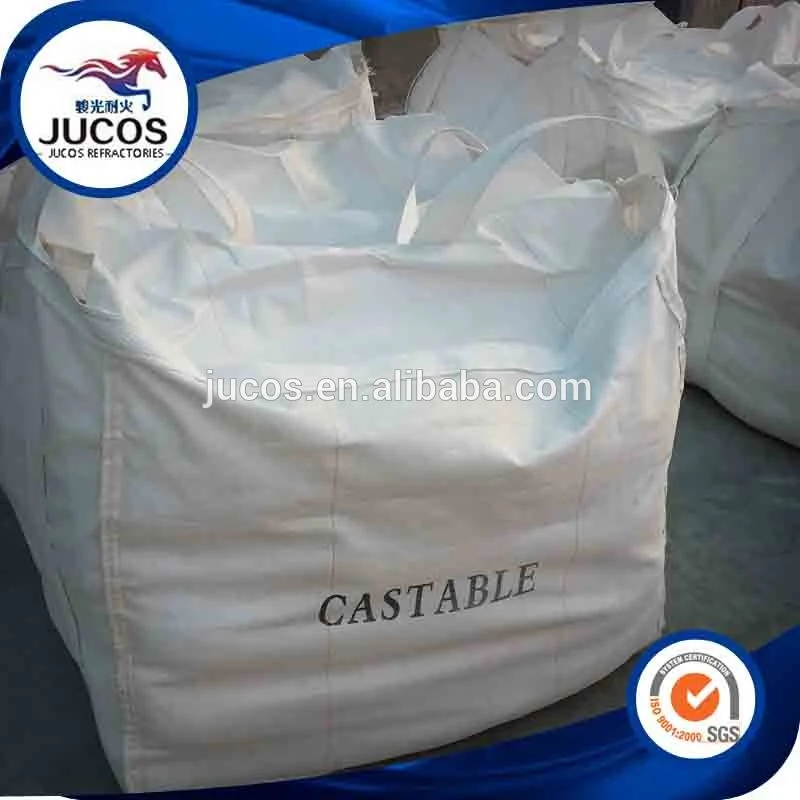 Unshaped Refractories Cement Clinker Heat Resistance High Alumina Castable Refractory Cement