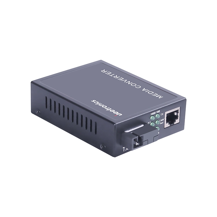 Tx1310/Rx1550nm SMF 60km Single Fiber Ethernet Unmanaged Gigabit Media Converter