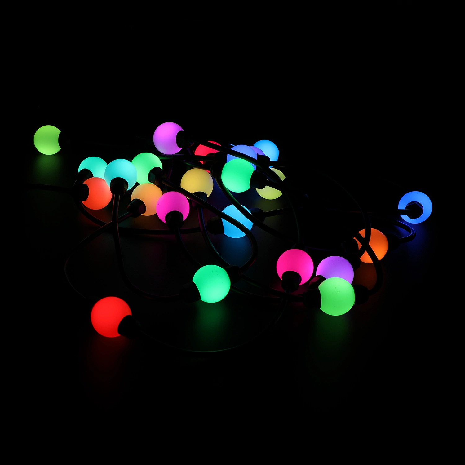 Rainmin produzierte 0,336W RGB Mini String Ball Light für Dekoration