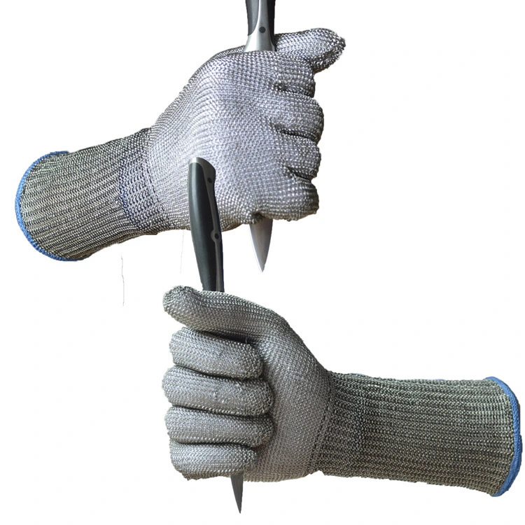 36cm Long Sleeve Stainless Steel Butcher Glove/Long Cuff Chain Mail Glove