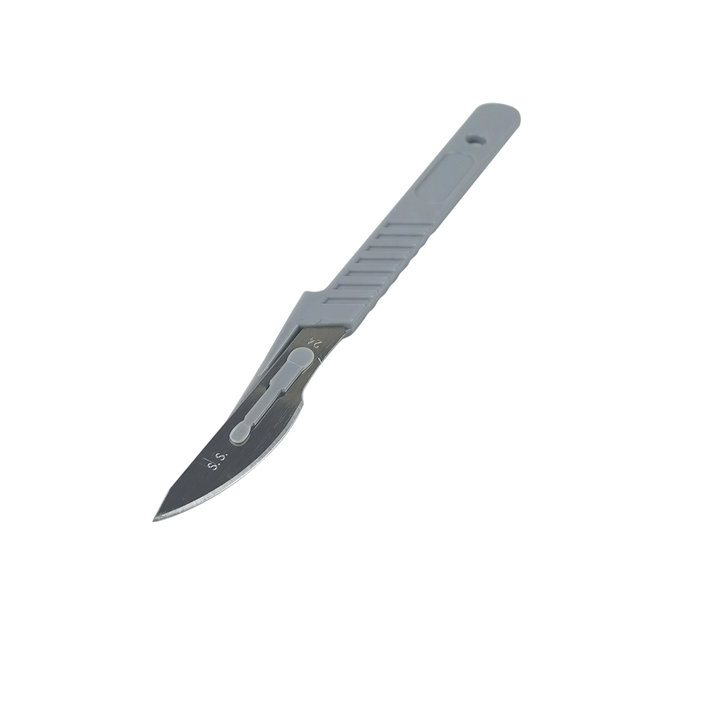 Disposable Medical Sterile Scalpel Blades with Plastic Surgical Handle