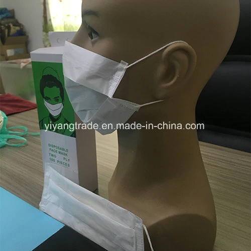 1 Ply/2 Ply/3 Ply Disposable Paper Face Mask for Food Process