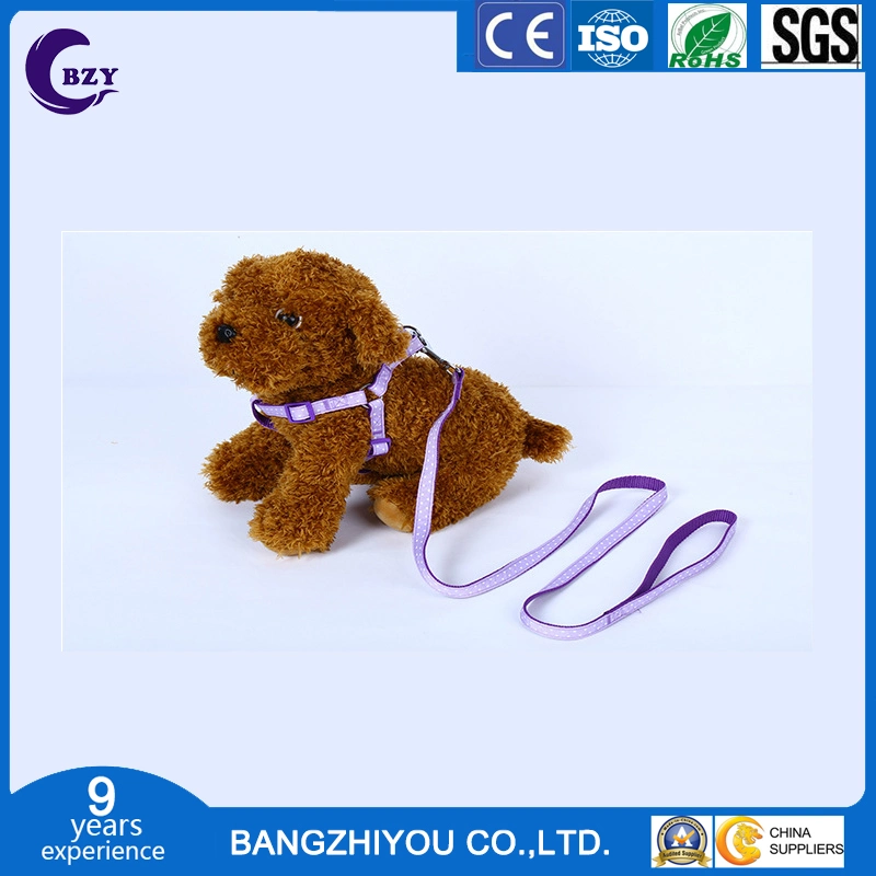 PP Stitch Cloth Two-Color Small Peach-Shaped Pattern Dog Pull Teddy Pulling Rope