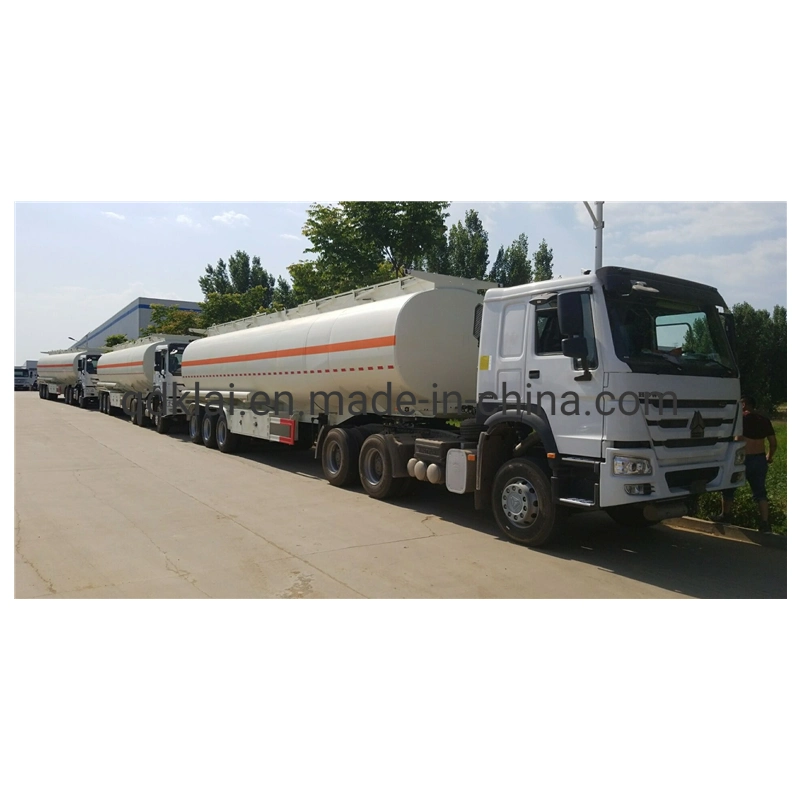 Kailai 3 Axles HOWO Truck Head 45000 Liters Oil Fuel Tank Trailer in Low Price