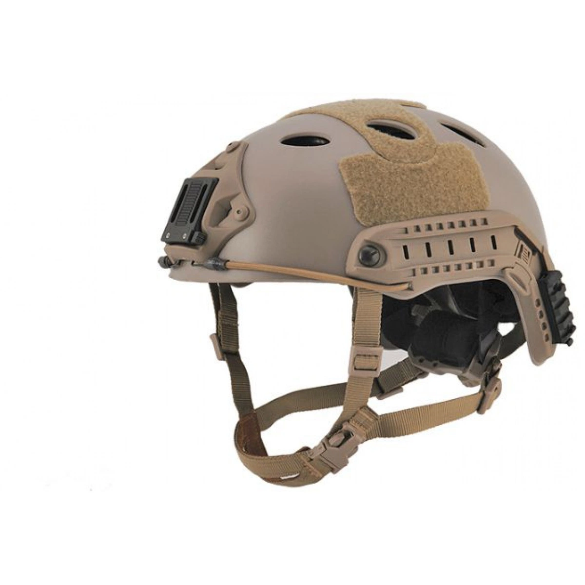 Tactical Helmet Airsoft "Pj" Type Helmet W/ Nvg Mount - Tan - L/XL