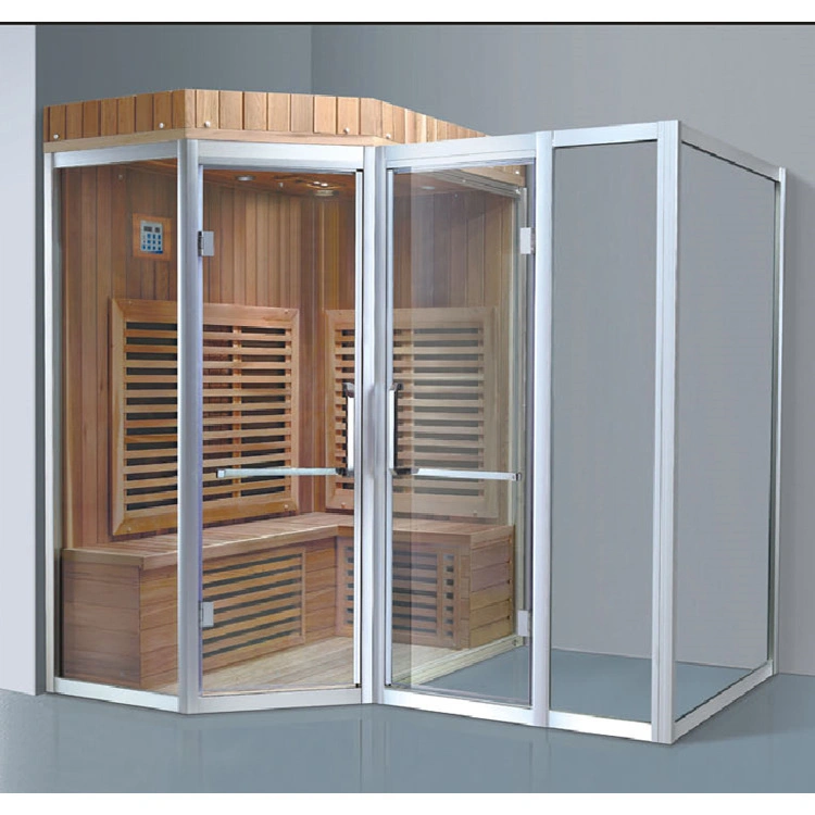 Accessoires traditionnels faible infrarouge EMF Salle de bains Baignoire Douche Spa Sauna humide sec du bois et de la vapeur